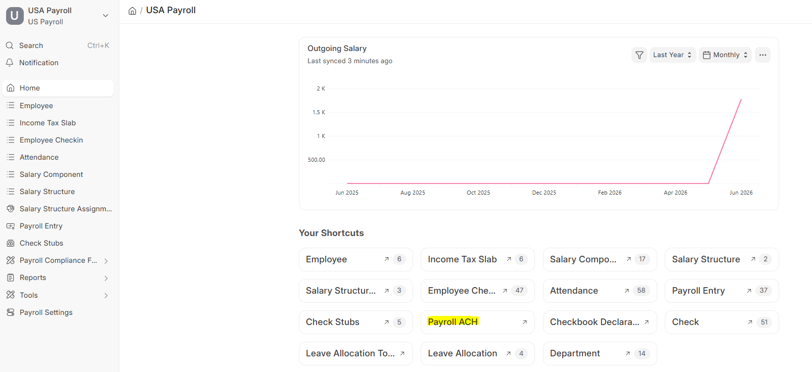 Payroll ACH overview
